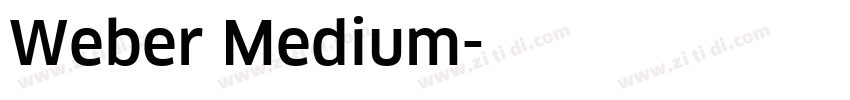 Weber Medium字体转换